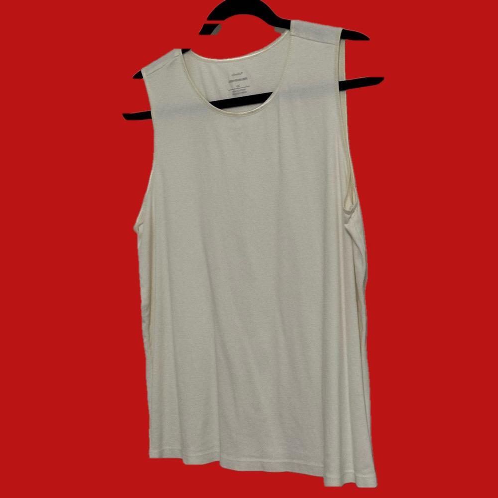 Satin edged tank - perfect for layered. CJ Banks, size 1X